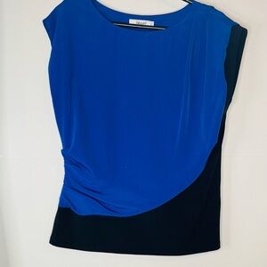 Blumarine Royal Blue and Black Blouse